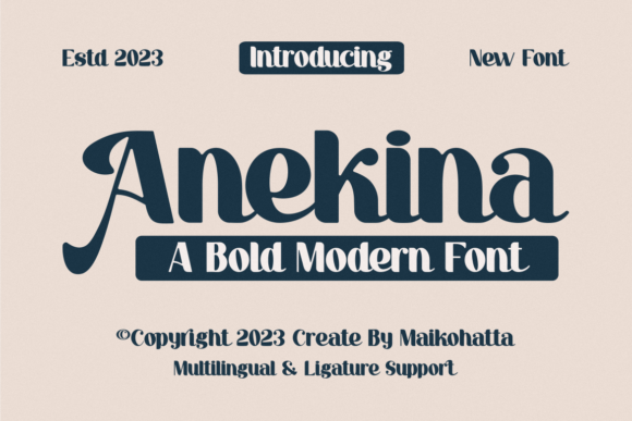Anekina: A Bold Modern Font That Elevates Brand Design