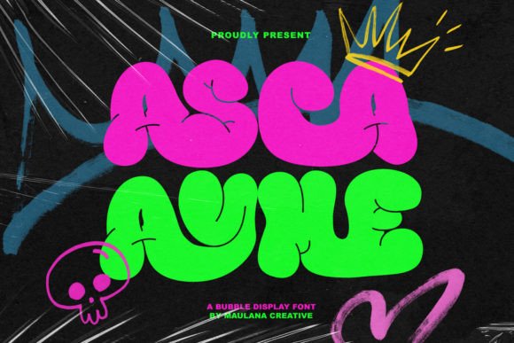 Asca Ayme: A Bubbly Display Font That Elevates Web Design
