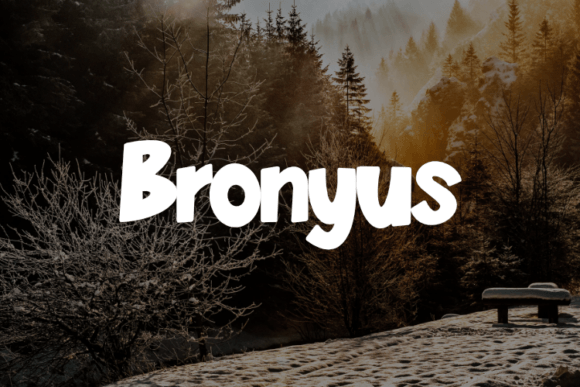 Bronyus: A Display Font That Elevates Web Design with Style and Clarity