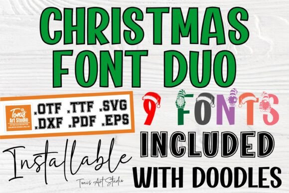 Christmas Duo Bundle: Festive Fonts for Web Design & Digital Brands