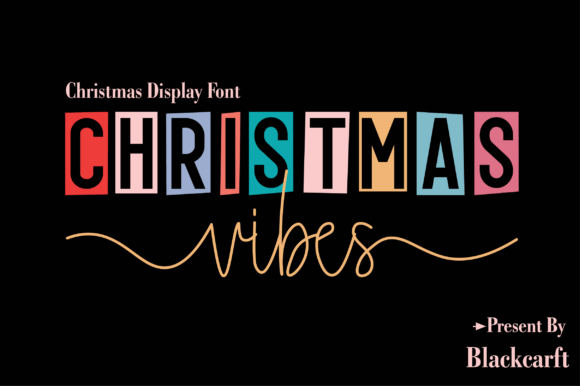 Christmas Vibes Duo: A Bold Display Font for Festive Digital Designs