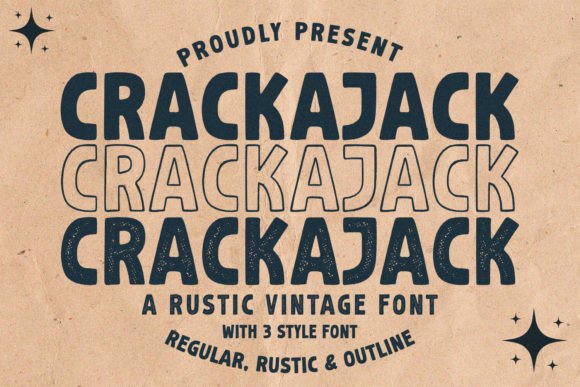 Crackajack: A Rustic Vintage Font That Brings Retro Charm to Modern Editorial Design