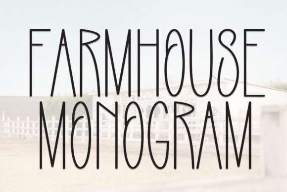 Farmhouse Monogram: A Rustic Handwritten Font for Warm Brand Identities