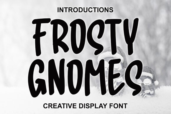 Frosty Gnomes: A Magical Display Font for Crafters and Makers
