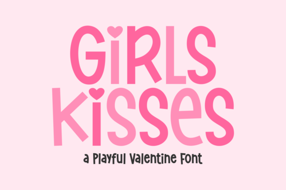 Girls Kisses: A Playful Handwritten Font for Branding with Personality
