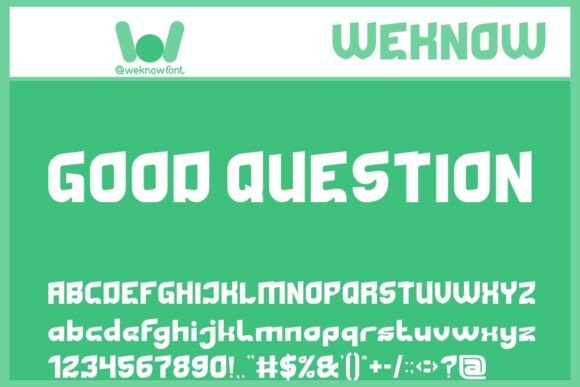 Good Question Font: A Bold Display Typeface for Digital Designers