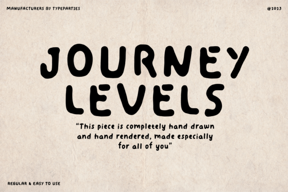 Journey Levels: A Handcrafted Font for Impactful Digital Branding