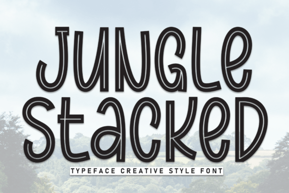 Jungle Stacked: A Bold Display Font for Playful Editorial Design