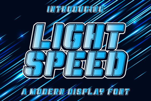 Light Speed Font: A Dynamic Display Typeface for Bold Branding
