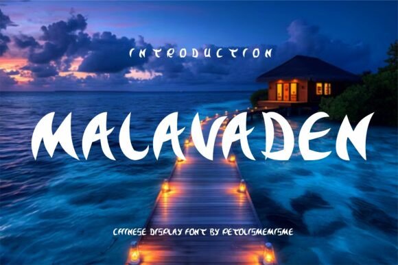 Malavaden: A Festive Display Font for Editorial Charm