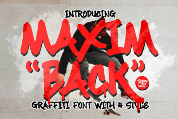 Maximback: A Bold Graffiti Font for Striking Brand Identities