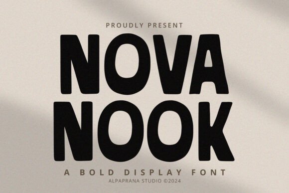 Nova Nook: A Bold Display Font for Impactful Marketing Visuals