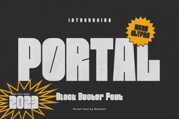 Portal Block: A Bold Display Font for Modern Web Design