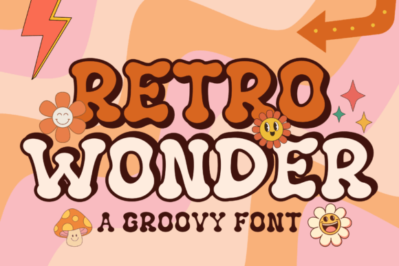 Retro Wonder: A Groovy Display Font for Editorial Design