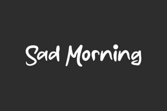Sad Morning Font: A Handwritten Touch for Modern Editorial Design