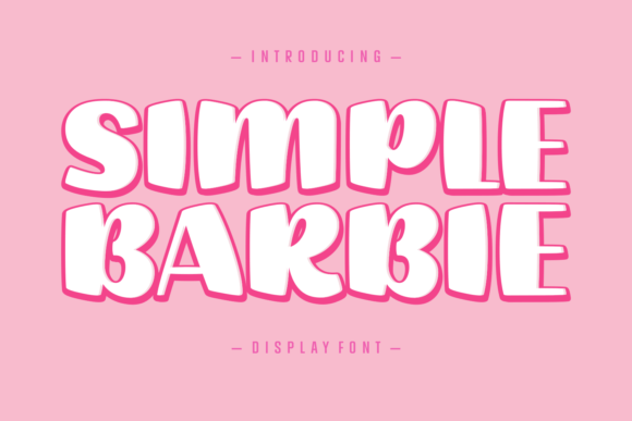 Simple Barbie: A Playful Display Font for Web Design Projects