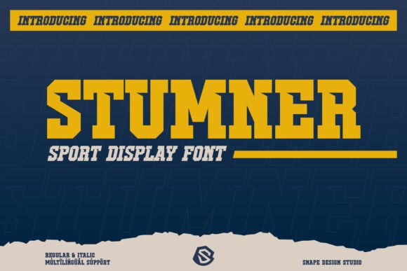 Stumner: A Bold Sport Font That Commands Attention in Brand Design