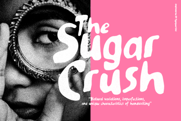 Sugar Crush: A Handwritten Display Font for Modern Web Design