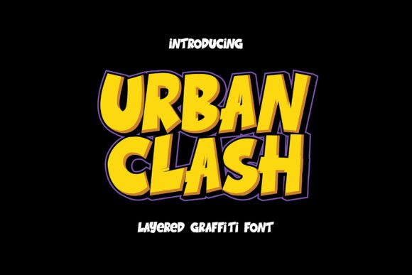 Urban Clash: A Bold Display Font for Modern Web Design