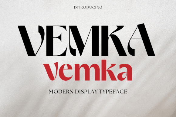 Vemka: A Bold Display Font for Modern Campaign Design